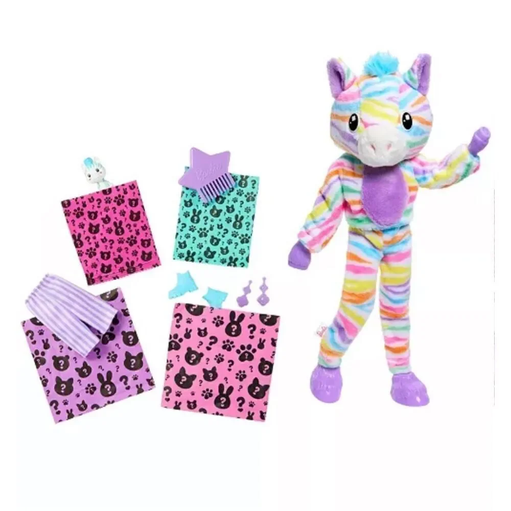 Barbie Cutie Reveal Zebra  Doll & Accessories, Color Dream Series10 Surprises NE